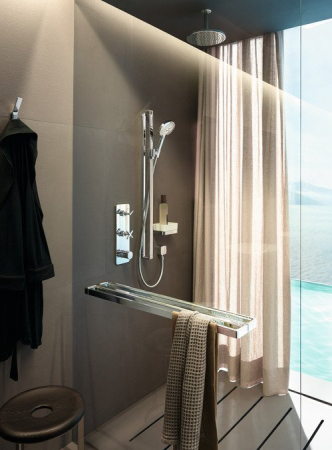 Set dus crom cu bara, para dus cu 3 functii si furtun Hansgrohe Axor Citterio E [1]