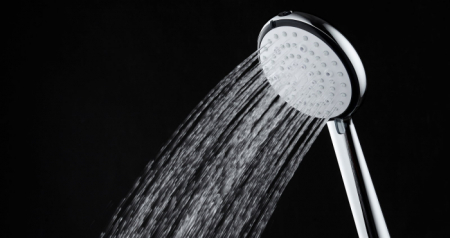 Set dus cu bara, furtun si para dus cu 6 functii Deante Boro si baterie cada negru/crom, Cersanit Mille [4]