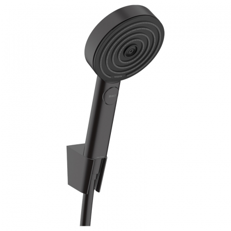 Seturi de dus - Set dus negru cu para, suport si furtun Hansgrohe, Pulsify Select 105
