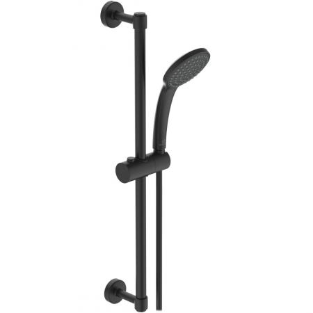 Baie - Set de dus Ideal Standard IdealRain Soft cu bara 60 cm, para dus o functie si furtun, negru mat