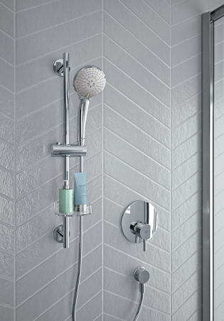 Set de dus Ideal Standard Idealrain Soft cu bara 60 cm, para dus 3 functii si furtun, crom lucios [1]