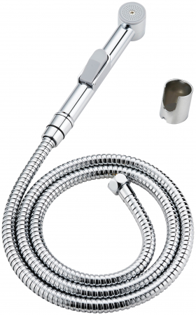 Baterii baie - Set dus igienic Deante Bidetta cu suport fix, 150 cm, crom lucios