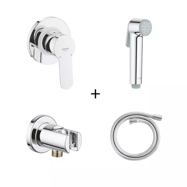 Baterii bideu - Set dus igienic incastrat culoare crom Grohe Trigger Spray