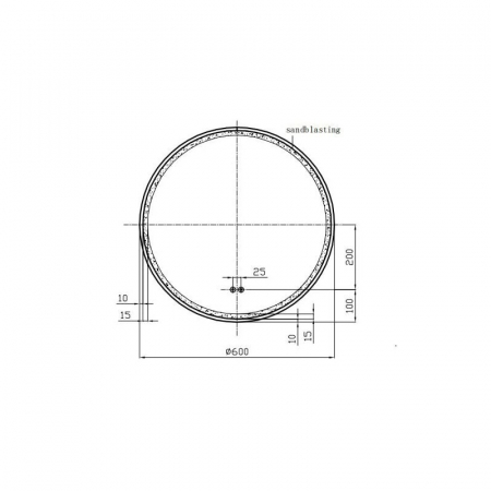 Set lavoar baie sticla securizata, baterie plus oglinda rotunda cu iluminare LED si dezaburire Gold-Lady [1]