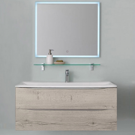 Mobilier baie - Set dulap baie cu lavoar inclus KolpaSan Tara, 110 cm, craft wood