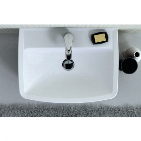 Set mobilier baie cu lavoar inclus alb, 50 cm, Kolo Geberit Group, Rekord [2]