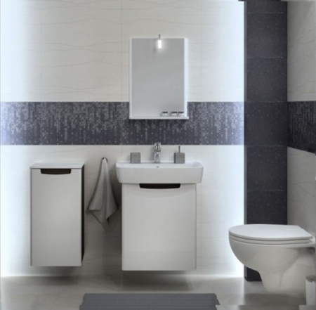 Set mobilier baie cu lavoar inclus alb, 30 cm, Kolo Geberit Group, Rekord [1]