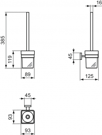 Suport perie wc crom lucios Ideal Standard IOM [1]
