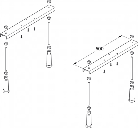 Set universal pentru fixare cada Ideal Standard Simplicity [2]