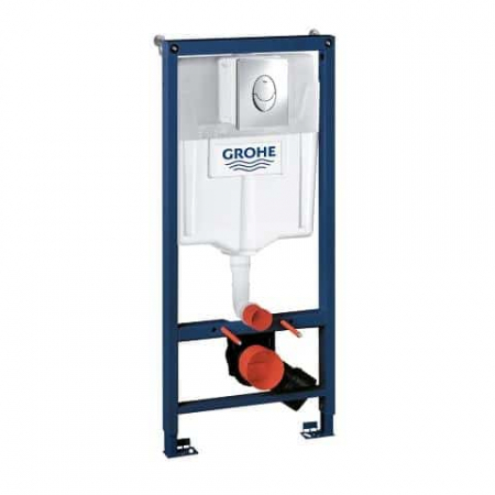 Baie - Set rezervor wc incastrat Rapid SL cu set fixare si clapeta crom Skate Air Grohe