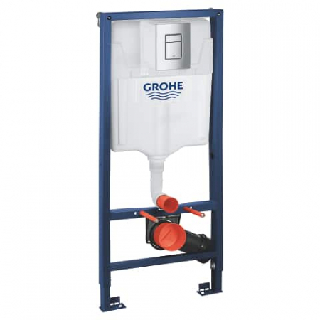 Baie - Set rezervor wc incastrat Rapid SL cu set fixare si clapeta crom Skate Cosmopolitan Grohe