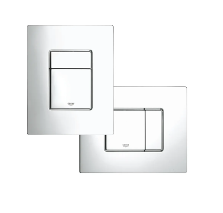 Set rezervor incastrat cu clapeta de actionare crom Skate Cosmopolitan si izolare fonica inclusa, Grohe Rapid SL [1]