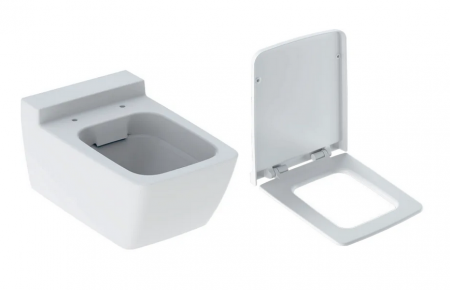 Set vas WC alb suspendat rimfree, spalare verticala cu capac soft close din duroplast, Geberit Xeno2 [1]