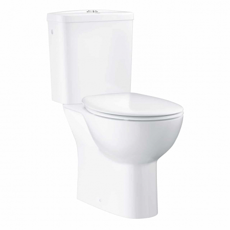 Vase WC - Set vas wc cu rezervor si capac soft close, evacuare orizontala, Grohe Bau Ceramic
