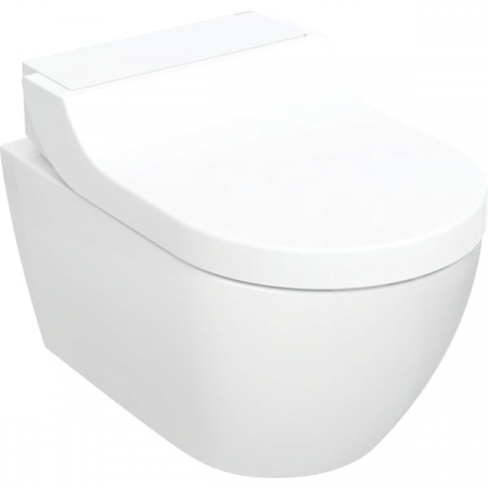 Vase WC - Set vas wc cu functie de bideu rimless alb cu capac soft close, Geberit AquaClean Tuma Comfort