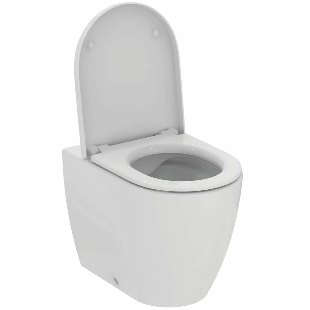Set vas wc pe podea, cu capac softclose, alb, Ideal Standard  Ellisse Rimless [0]