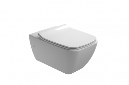 Baie - Vas wc suspendat Gala Emma, capac soft close inclus, alb