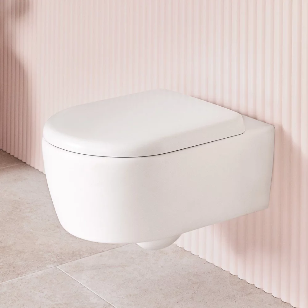 Vase WC - Set vas wc rimless, alb, cu capac softclose, Villeroy&Boch Skyla TwistFlush