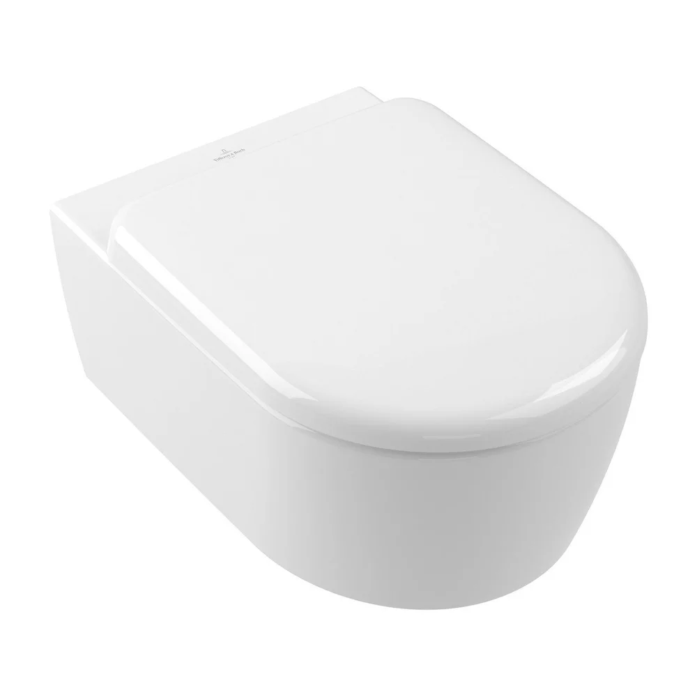 Set vas wc rimless, alb, cu capac softclose, Villeroy&Boch Skyla TwistFlush [1]