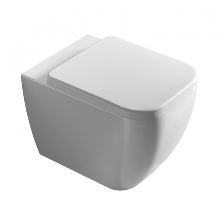 Vase WC - Set vas wc rimless back to wall, cu capac soft close, Hatria Bianca