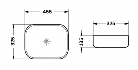 Set vas wc rimless cu capac soft close Alfonzo plus lavoar baie dreptunghiular margini rotunde gri mat [2]
