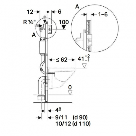 Set vas wc rimless cu capac soft close, lavoar baie roz mat, baterie si rezervor wc cu clapeta alba [3]