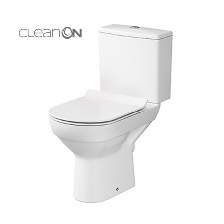 Baie - Set vas wc rimless, cu rezervor si capac soft close inclus, Cersanit City New