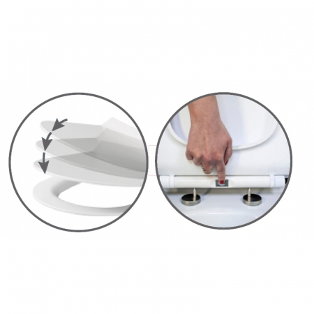 Set vas wc rimless, cu rezervor si capac soft close inclus, Cersanit City New [5]