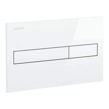 Set vas wc rimless suspendat cu capac softclose Foglia Oslo turcoaz mat, rezervor incastrat si clapeta de actionare alb lucios, Laufen LIS [8]