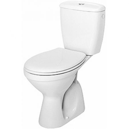 Vase WC - Set vas wc stativ, alb lucios, capac soft close si rezervor inclus, Kolo Idol