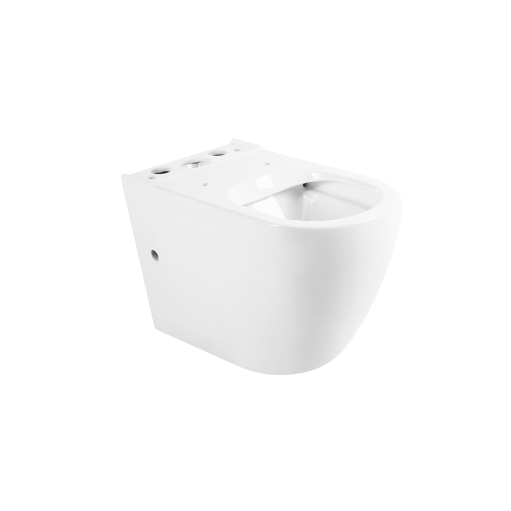Set vas wc stativ rimless Foglia Oslo cu rezervor si capac soft close inclus, alb lucios [3]
