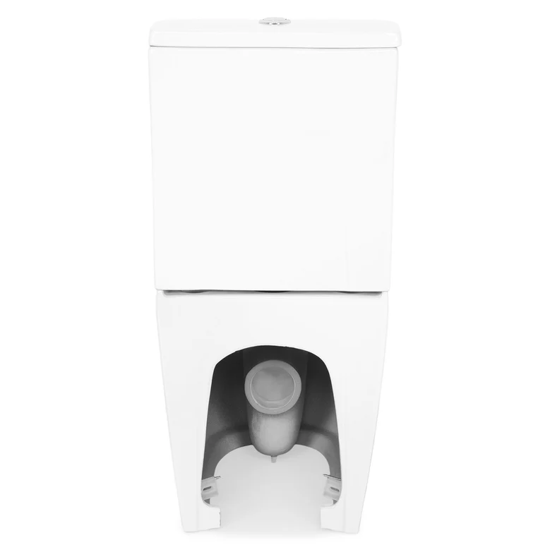 Set vas wc stativ rimless Foglia Oslo cu rezervor si capac soft close inclus, alb lucios [6]