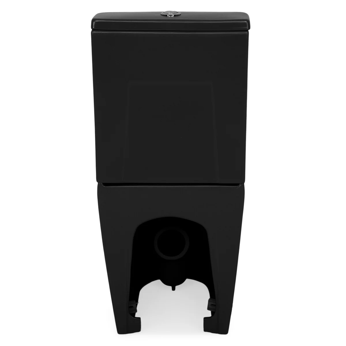 Set vas wc stativ rimless negru mat Foglia Oslo cu rezervor si capac soft close inclus [7]