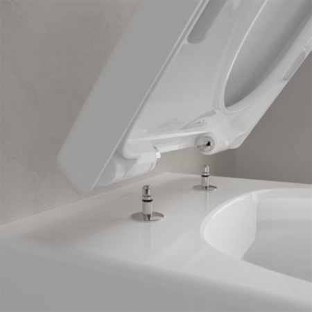 Set vas WC suspendat alb alpin, direct flush cu capac soft close si quick release, Villeroy & Boch Avento [1]