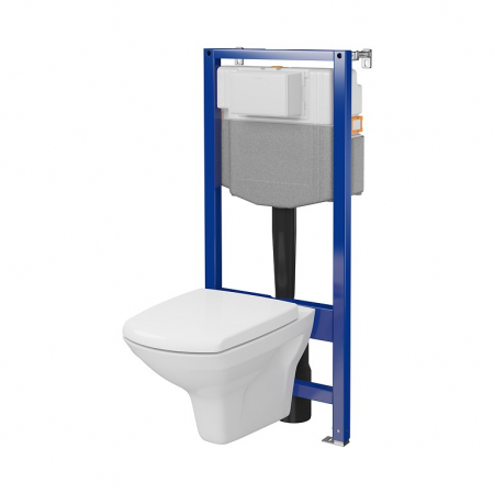 Set vas wc suspendat Carina CleanOn cu capac soft close si rezervor incastrat C37 Aqua 50 [3]