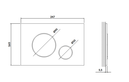 Set vas wc suspendat City Clean On, alb, cu capac soft close, rezervor incastrat si clapeta crom lucios, Cersanit Opti [3]