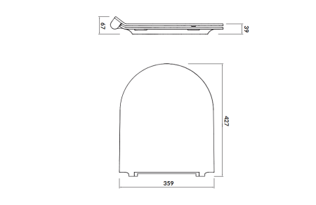 Set vas wc suspendat City Clean On, alb, cu capac soft close, rezervor incastrat si clapeta crom lucios, Cersanit Opti [4]