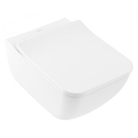 Vase WC - Set vas wc suspendat, cu capac soft close, alb alpin, Villeroy & Boch, Venticello