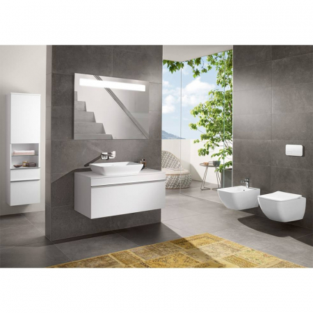 Set vas wc suspendat, cu capac soft close, alb alpin, Villeroy & Boch, Venticello [5]