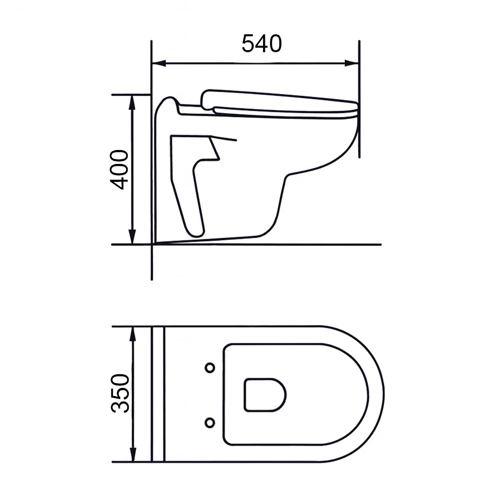 Set vas wc suspendat cu capac, rezervor incastrat si clapeta alba Roya [5]