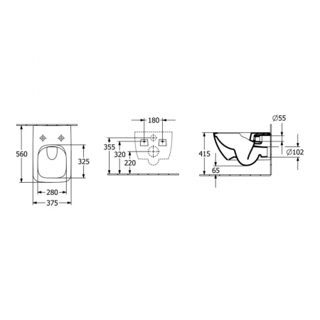 Set vas wc suspendat cu capac soft close si quick release, alb alpin, Villeroy & Boch Collaro [5]