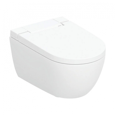 Vase WC cu functie de bideu - Set vas wc suspendat cu capac softclose si functie bideu Geberit AquaClean Alba