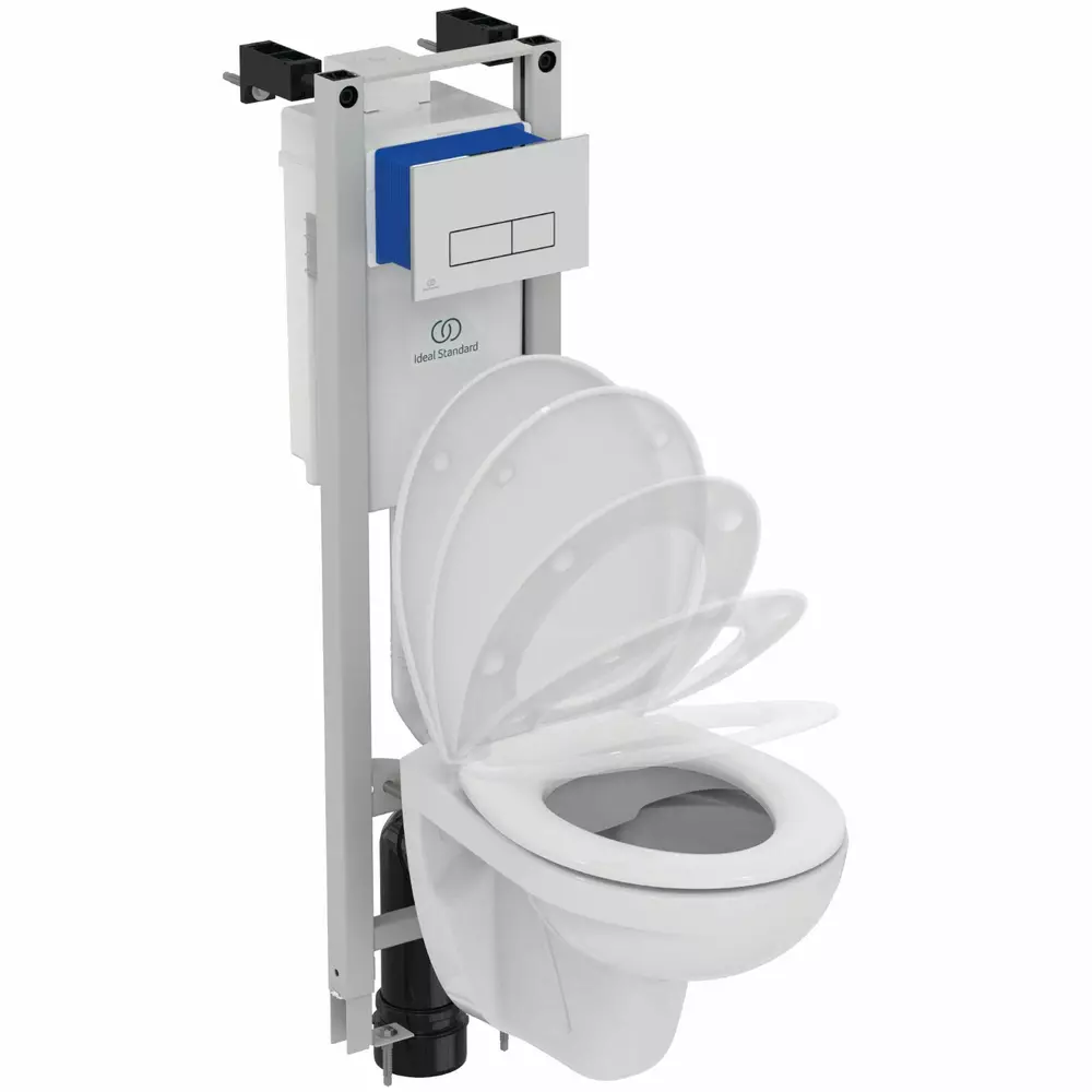 Baie - Set vas wc suspendat, cu rezervor, cadru si capac, Ideal Standard Connect i.Life A