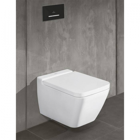 Set vas wc suspendat dreptunghiular, alb lucios, capac soft close si quick release, Villeroy & Boch Finion [2]