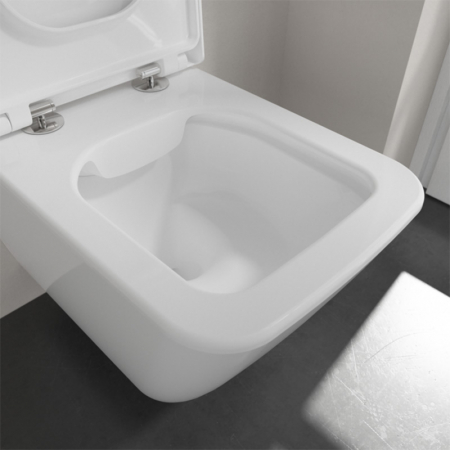 Set vas wc suspendat dreptunghiular, alb lucios, capac soft close si quick release, Villeroy & Boch Finion [4]