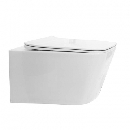 Set vas WC suspendat, Fluminia, Paris, rimless, cu capac quick release si soft close [1]