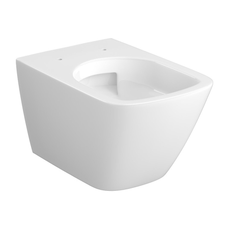 Set vas Wc suspendat patrat, alb si capac duroplast slim Cersanit City Pro [1]
