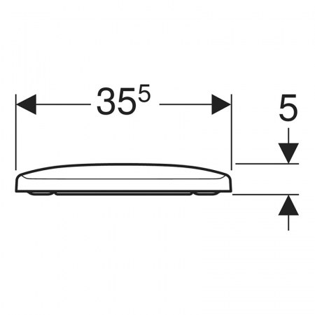 Set vas wc suspendat rimless, dreptunghiular, cu capac soft close, alb, Geberit Selnova Compact [8]