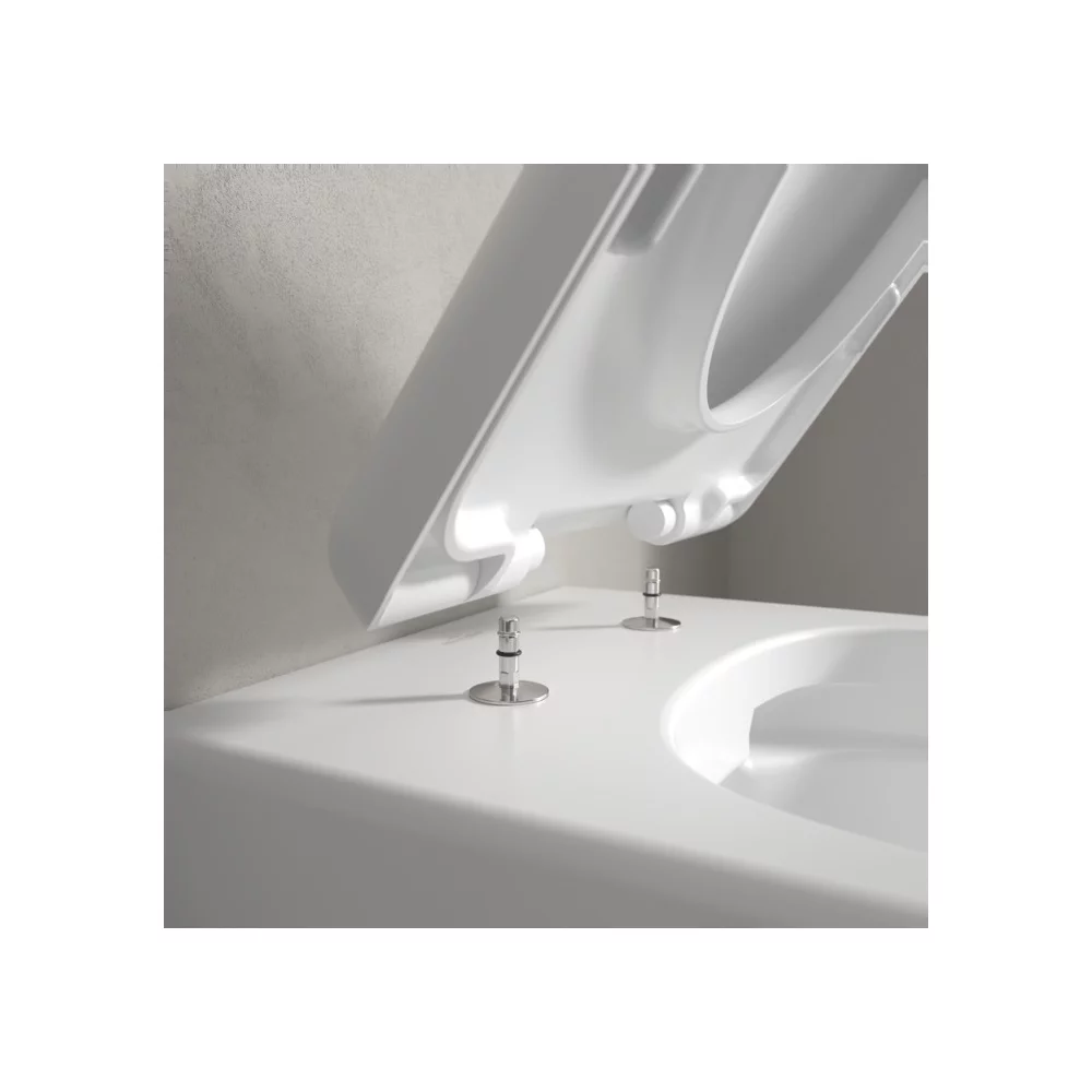 Set vas wc suspendat rimless, alb stone, capac softclose, Villeroy&Boch Skyla Combi-Pack [3]