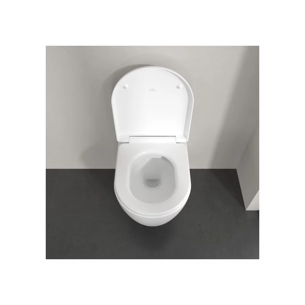 Set vas wc suspendat rimless, alb stone, capac softclose, Villeroy&Boch Skyla Combi-Pack [4]